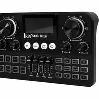 Bluetooth Connection Live Broadcasting Sound Card Noise Reduction Broadcasting Audio Mixer Portable for Singers