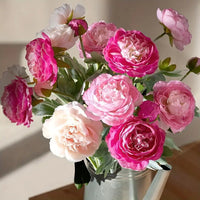 Artificial Peony Bouquet with 3 Heads for Wedding Decoration