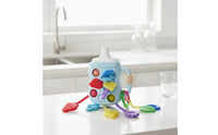 Colorful Milk Bottle Toy with Strap Textured Sensory Pull String Baby Toy Easy to Grip Lightweight for Babies, Infants, Toddlers