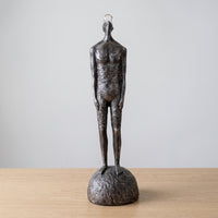 Abstract Human Statue Freestanding Human Figure Sculpture Textured Abstract Sculpture for Accommodation Facility Lobby