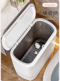 星优家用垃圾桶2025新款卫生间厕所专用带盖大容量客厅厨房夹缝