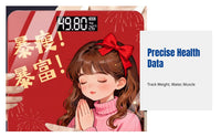 Body Fat Scale, Smart Digital Bathroom Scale, Accurate Weight Measurement, Home Fitness, Rechargeable 2025