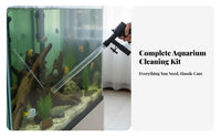Debris Suction Tool Long Outlet Hose Reach Deep Corners for Glass Tanks