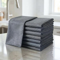 Island Silk Gray Microfibre Cloth, Fish Scale Cleaning Cloth for Glass and Mirrors, 40x50cm Cleaning Cloths, Reusable Wipes