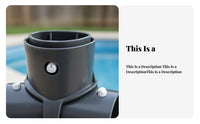 Pool Leg Support Joint Easy Installation Leg and Support Joint Elevated Ground Pool T-Connector No-Tools-Required Fit Frame
