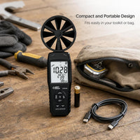 Smart Sensor ST8816 Anemometer with Large Vane for Wind Speed and Air Volume Measurement