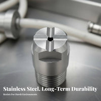 Stainless Metal Rectangle Nozzle Wide Angle Solid Cone Nozzle Rust-Resistant Flat Fan Spray Tip for Cooling Systems, Fire Suppression