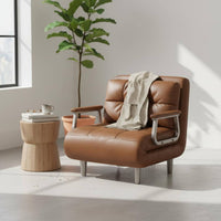 Folding Sofa Bed Space Saving Convertible Armchair Bed Easy to Convert Single Sleeper Chair for Small Areas, Study Room