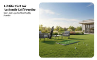Portable Chipping Mat Non-Slip Rubber Base Golf Hitting Mat Shock Absorbent Athletic Gear for Golfers, Amateur Golfers, Home, Backyard, Outdoor Use