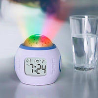 Colorful Lights Star Light Display Alarm Timepiece Sleep Aid Electronic Gadget Birthday Gift Indoor Lighting Temperature Display for Bedroom
