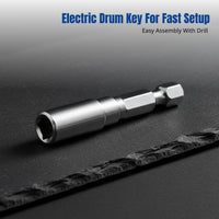 Electric Drum Key, Drum Set Tool, Electric Drill Adapter, Quick Drum Assembly, Jazz Drum, Home Studio Use