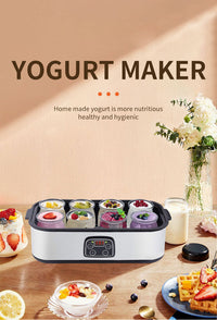 跨境12杯酸奶机自制果酱冰淇淋布丁早餐机YOGURT MAKER酸奶发酵机 澳规