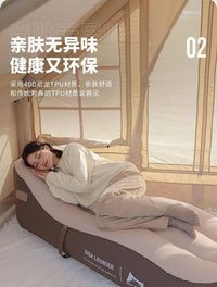 新品便携式一键懒人旅行户外自动居家充气沙发TPUSBU露营材质充电