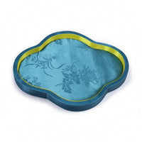 Quadrifoil-Shaped Tray Decorative Jewelry Tray Refined Jewelry Dish for Collectors