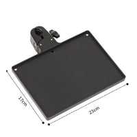 Rotatable Sound Card Tray Rotating Clamp-on Tray Metal Sound Card Holder Stable for Streamers, Podcasters