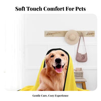 Non-Stick Dog Bath Towel Thickened Absorbent Pet Towel Soft & Skin-Friendly for Professional Groomers, After Rain Walks, Bathroom, Home