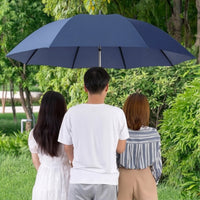 Waterproof Large Canopy Umbrella Windproof Large Umbrella Straight Handle Wind-Resistant for Commuters, Families, Commuting, School Runs