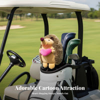 Hedgehog Sporting Headcover Soft and Comfortable Soft Creature Club Cover Creature Sporting Club Cover Novelty Gift for Golfers