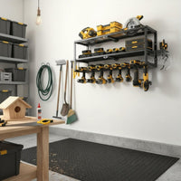 Three Tier Tool Holder Metal Storage Rack Powder Coated for Workshop