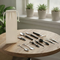 12 Pieces Tools Kit with Organizer Convenient to Carry to Portable Miniature Gardening Tool Set with Bag for Soil Loosening