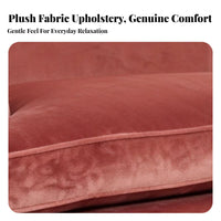 French design Curved plush fabric Sofa Plush Comfort Living Room Furniture firm support Sponge Upholstered Couch Easy Assembly for Interior Designers, Design aficionados, Homeowners, Showroom, Lounge Area, Spacious Apartment, Office