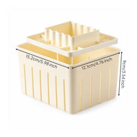 Food Grade Tofu Mold with Pressing Insert Small-Batch Tofu Maker Easy-Rinse Kitchen Tool Hasslecomplimentary for Beginners, Countertop Prep
