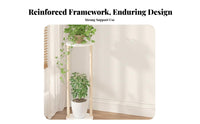 Floor-Standing Design Round Pedestal Stand alabaster Finish Decorative Pot Pedestal Minimalist Aesthetic Plant Holder Space Saving for Gardeners, Home Decorators, Homeowners, Living Room, Indoor, Indoors, Bedroom