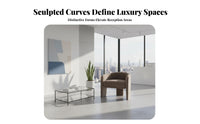 Modern Design curved shaped Sectional Couch configurable Commercial Furniture Ergonomic Support Lounge Seating High-Resilience Foam for Hotel Managers, Salon Owners, Interior Designers, Reception Area, Office, Living Room, Large Bedroom