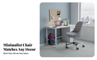 Minimalist Design Armless Upholstered Chair Modern design Home Furnishing Space-Saving Indoor Furniture Comfortable Padding for Students, Remote Workers, Apartment Dwellers, Study Room, Bedroom