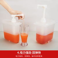 Customizable Hand-Press Syrup Dispenser Pump Bottle
