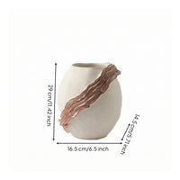 Ceramic Vase Handmade Decorative Vase Matte Vessel for Living Room
