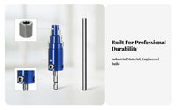 Hex Shank Pipe Thread Remover Stepped Body Valve Remover Metal Plumbing Tool Blue
