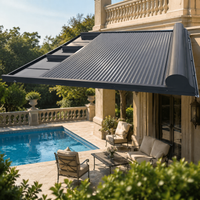 Automatic Aluminium Alloy Awning, Retractable Waterproof Awning for Patio & Terrace Outdoor