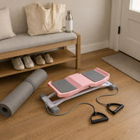 Ski Exercise Machine Low Impact Sliding Stepper Quiet Twist Stepper for Home