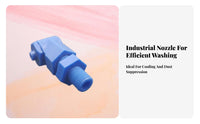 Right Angle Full Cone Nozzle Detachable Three-Piece Design 90 Degree Solid Cone Nozzle PP Construction Industrial Component for Gas Scrubbing