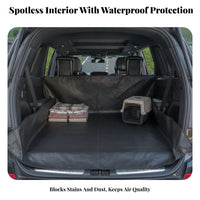 Non-Slip Cargo Liner Car Trunk Liner Mat Adjustable Straps Waterproof Trunk Mat Year-Round Vehicle Accessory