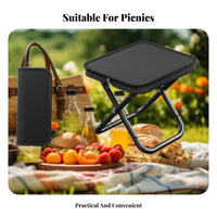 Easy to Carry Handbag-Shaped foldable Stool Lightweight Portable Seating Quick Setup Folding Seat Sturdy for Music concert Goers, journeyers, journey, Camping, Fishing, Queuing