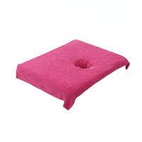 Reusable Massage Table Sheet Face Hole Absorbent Face Hole Massage Table Cover Soft Salon Bed Cover Machine Washable for Beauticians