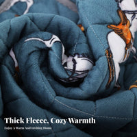 Electric Warming Device Coverlet Heat Trapping Square Warming Blanket Soft Milk Fleece Quilted Heater Table Cover for Families, Seniors, Winter Season