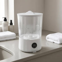 Wireless Charging Washing Machine Transparent Tub Portable Mini Washing Machine Countertop Mini Washer Digital Control Display