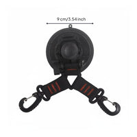 Carabiner Suction Cup Mount Rotatable Mounting Hardware No Drilling for Camping