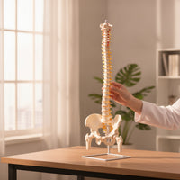 Spine Model with Pelvis Life-Size Human Spine Model Educational for Medical Students, Chiropractors, Classroom, Scientific Workspace