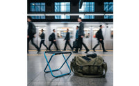 Foldable Portable Folding Stool Space-Saving Ultralight Camping Stool Includes Storage Bag Collapsible Chair Quick Setup for Commuting