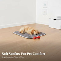 Warm Rectangular soft and velvety pet mat Non-Slip soft and velvety Rectangular Mat Soft pet Bedding adaptable for Dogs, Dog Owners, Small animals, pet carriers, Kennels, Indoors, Floor