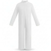 Full Body Jumpsuit Round Neck One-Piece Suit Simple for Children
