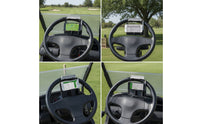 Golf Cart Steering Wheel Phone Holder Spring-Loaded Golf Cart Steering Wheel Cell Phone Mount Hands-Hands-off Lightweight