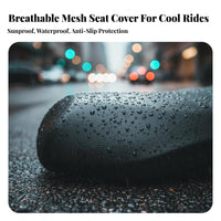 All-Season 3D Honeycomb Seat Cushion Sunproof Honeycomb Cooling Seat Cushion Heat Insulation for Electric Bike Users, Summer Riding, Outdoor