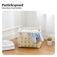 Foldable Design foldable textile Hamper Large Capacity foldable textile container adaptable Laundry Container Easy Carry Handles for Families, Students, Parents, Closet, Bedroom, Kids' Room, Bathroom