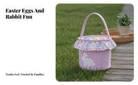 Easter Carrier Adorable Easter Bucket Reusable for Young Children, Gift Giving