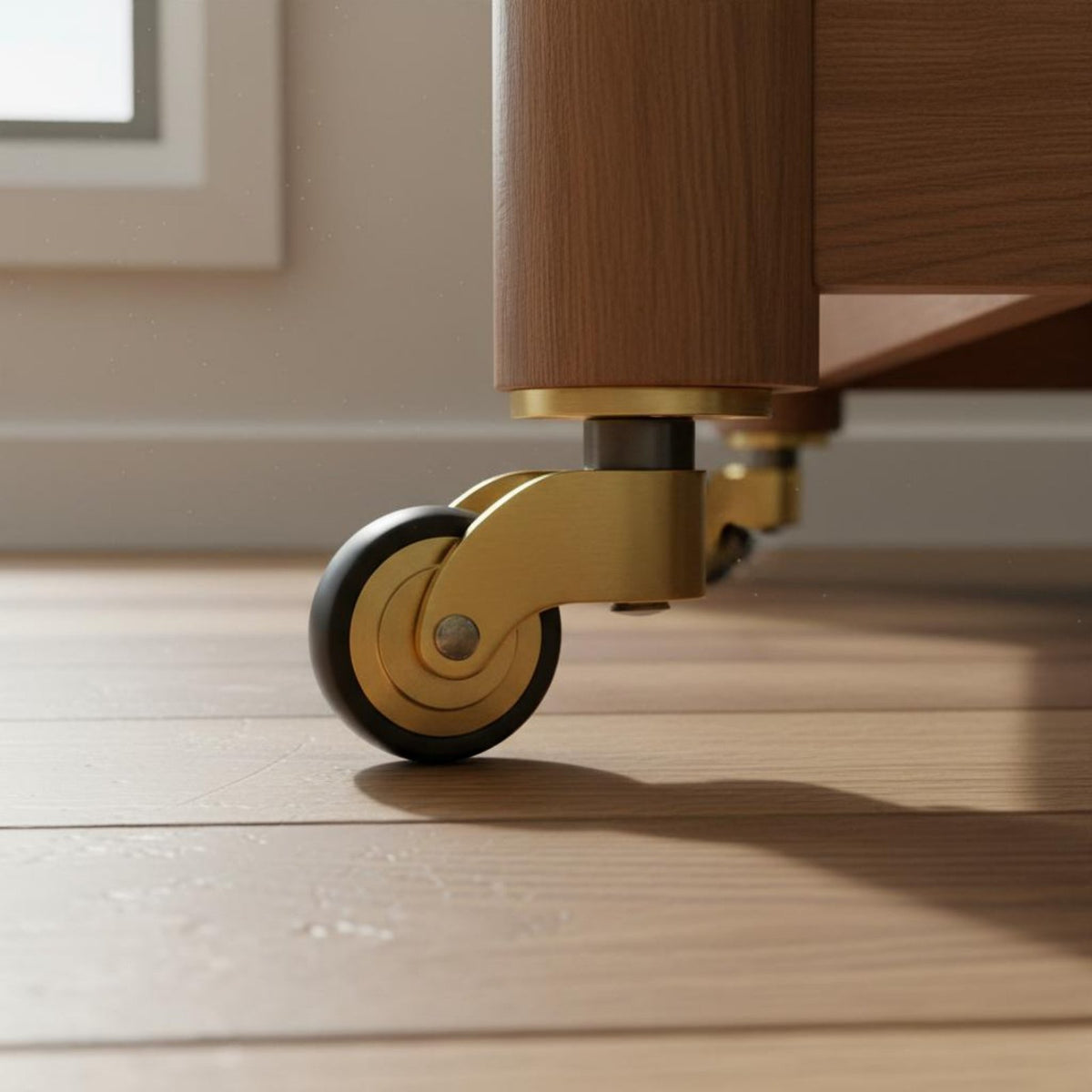 Heavy Duty Brass Caster 360 Degree Rotation Brass Caster Wheels Quiet Operation